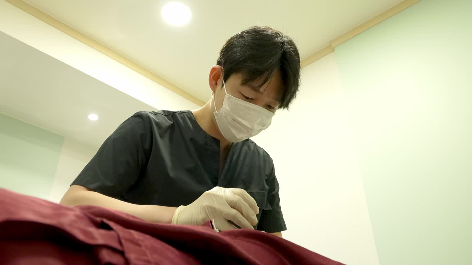 자율신경실조증 침도요법 시술 장면